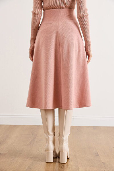 Olalook Women's Powder Waistband Thessaloniki Bell Skirt Etk-19000297