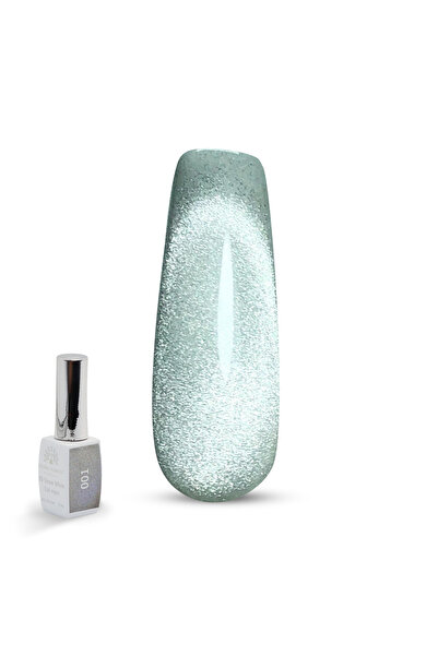 global fashion طلاء أظافر جل عيون القطة سنو وايت ثلاثي الأبعاد - 15 مل، جل لا...