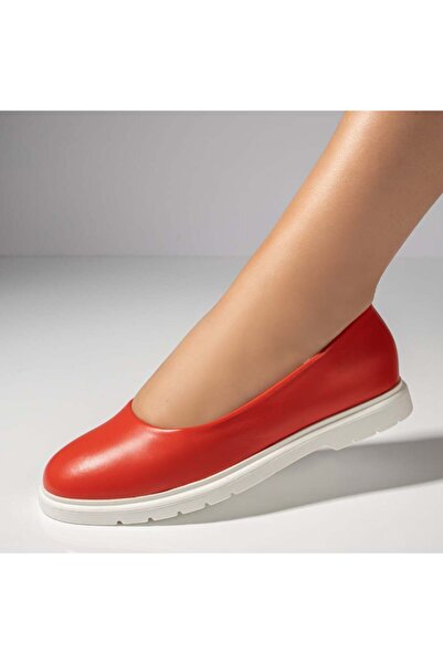 Modlet.ro Women's orange low-sole ballerinas MOD11656