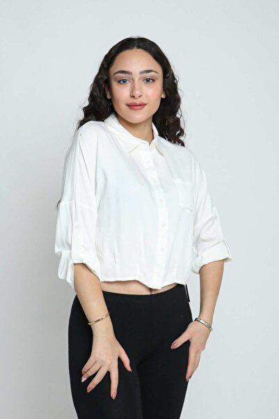 mica Striped Long-Sleeve Shirt with Pocket