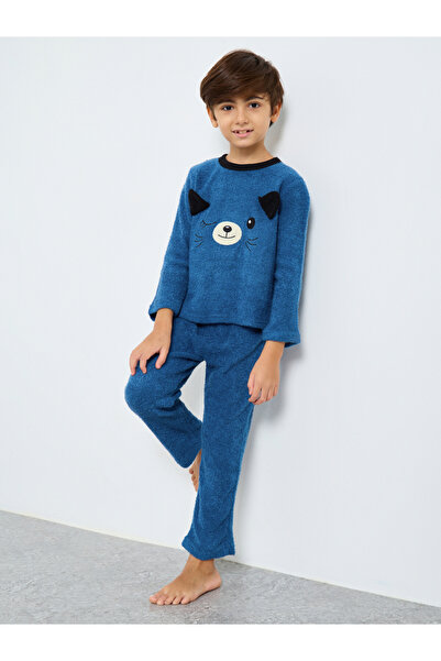 Take Two By Styli Boys Graphic Polar Fleece Top and Pyjama Set