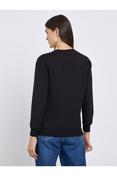 Styli Black Regular Fit Sweatshirt