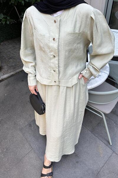 lamelif Σετ Τσόκερ Μαύρο Πράσινο