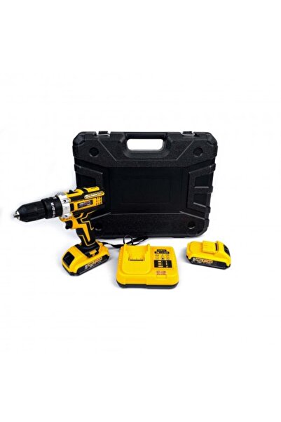 OEM Trusa Autofiletanta, 36V, 5AH, 30 Accesorii, 2 Acumulatori, Cu Percutie, Galbena