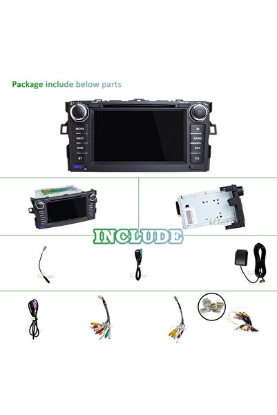 MKD Navigation Android 9.0 Toyota Auris 2006-2011, Quad Core, Wi-Fi, Waze, Mirror Link, Applications, Re