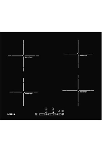 Samus Induction Cooktop PSI-64BG7, 60 cm, 4 Cooking Zones, Touch Control, Black
