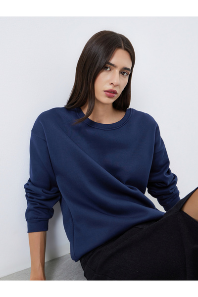 Take Two By Styli Dark Blue Regular Fit Sweatshirt