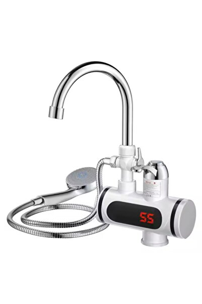 OEM Robinet electric cu încălzire instantanee 3000W, duș portabil, suport pentru chiuvetă – perfect pentru baie și