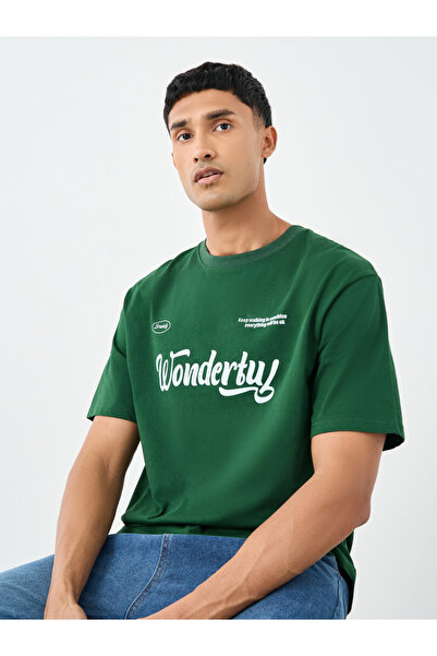 Styli Slogan Print Oversized T-Shirt