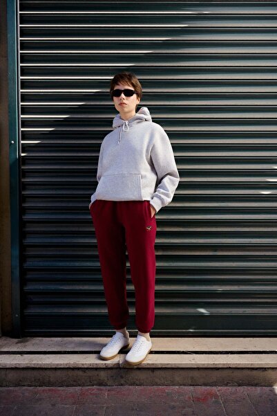 WWF Market Arı Supersoft Women's Sweatpants - Burgundy