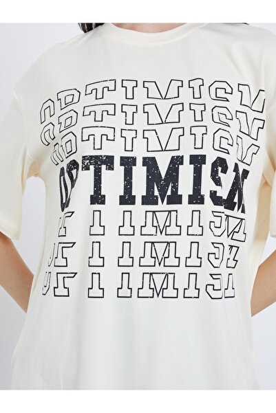 Take Two By Styli Slogan Print Oversized T-Shirt