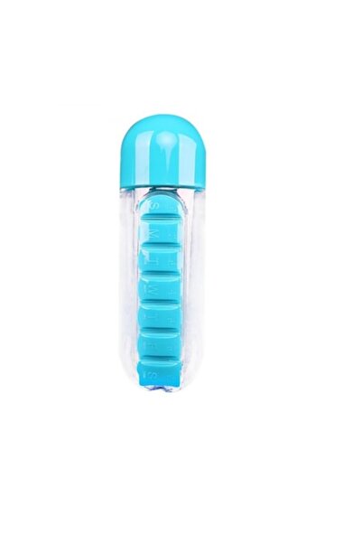 stuffix Stuffix® Medicine Organizer Bottle, 7 Compartments with Each Day of the Week, 600 ml,