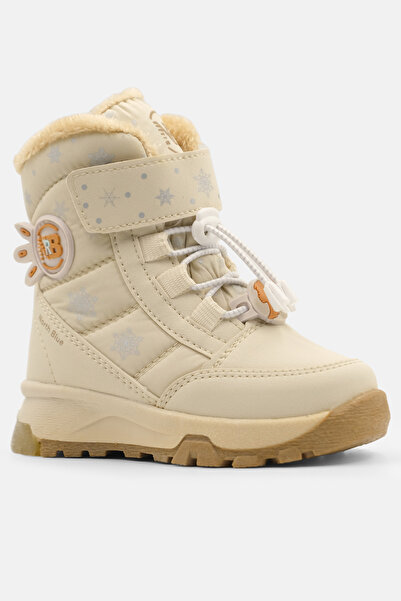 Ayakkabı City Kız Bebek Işıklı Çocuk Bot Dayanıklı İçi Kürklü Kaymaz Taban Çocuk Bot