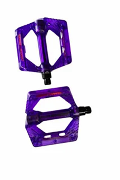güçlü bisikletmotosiklet Renkli Platform Pedal Şeffaf Transparan Bilyalı Refl...