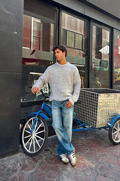 Flaw Wear Color Gradient Gray Knitwear Sweater