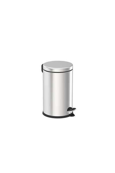 İzmir Fırça Luna 8 Lt. Stainless Pedal Trash Can - Soft Close - 4100559585