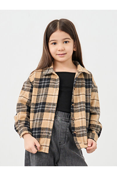 Styli Girls Checkered Flannel Shirt