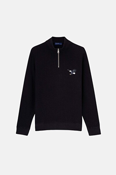 WWF Market Kartal SuperSoft Quarter-Zip Sweatshirt - Siyah