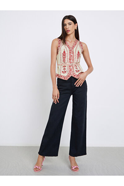 Take Two By Styli Women Embroidered Sleeveless Top