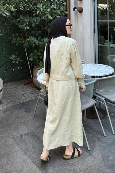 lamelif Σετ Τσόκερ Μαύρο Πράσινο