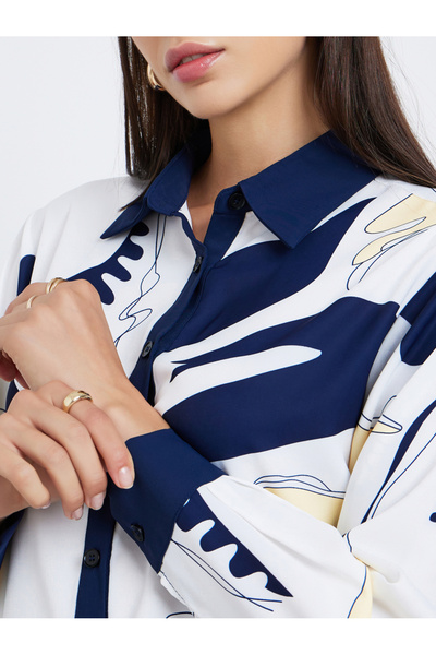 Take Two By Styli Printed Regular Fit Buttoned Shirt