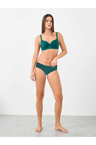 Styli Jacquard Panel Padded Wired Bra