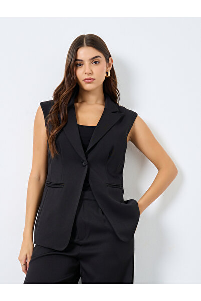 Styli Women Sleeveless Blazer and Trousers Co-Ords