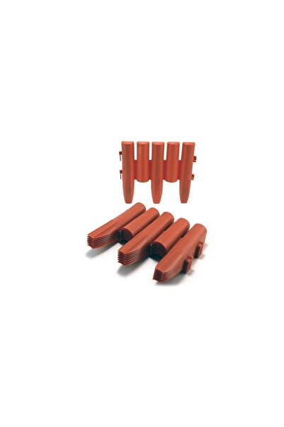 Strend Pro Gard/bordură de grădină, maro teracotă 2724 cm, 2,16 m, set de 8 b...
