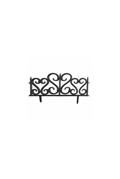 gardenline Gard de gradina, πλαστικό negru, σετ 4 buc, 59.532,5 cm