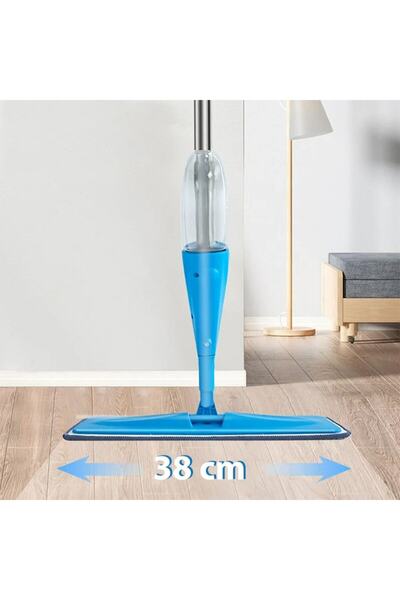 OEM Mop with integrated reservoir, absorbent cloth and microfiber, blue