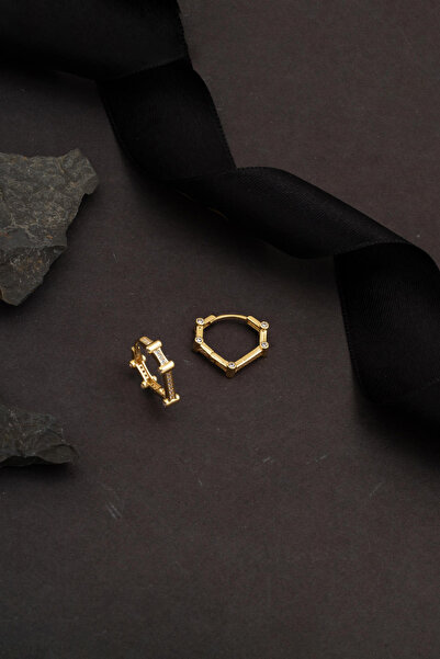 Bilezikci Üçgen Spor Altın Küpe