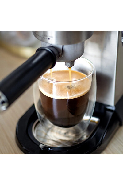 KESNUP Σετ 6 διπλών τοιχωμάτων θερμικά φλιτζάνια, για καφέ, καπουτσίνο, χυμούς, 350 ml, γυάλινα, διαφανή