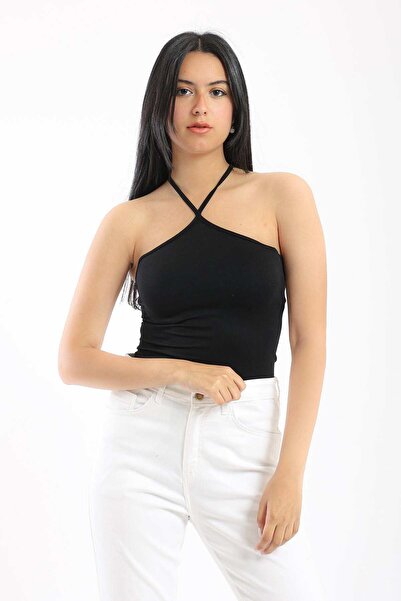 CARINA Solid Neckholder Top