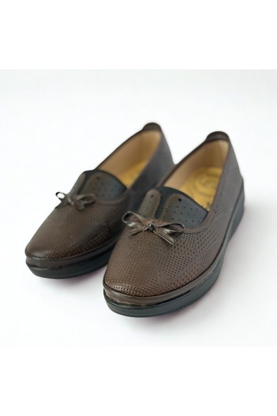 Kardeşler SHOE KardeşlerSHOE KSHOE02 KADIN ORTOPEDİK RAHAT KAHVERENGİ GÜNLÜK BABET AYAKKABI