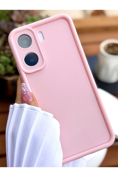 Go Aksesuar Redmi 13C Uyumlu Mat Lansman Parmak İzi Bırakmaz Esnek Silikon Kılıf