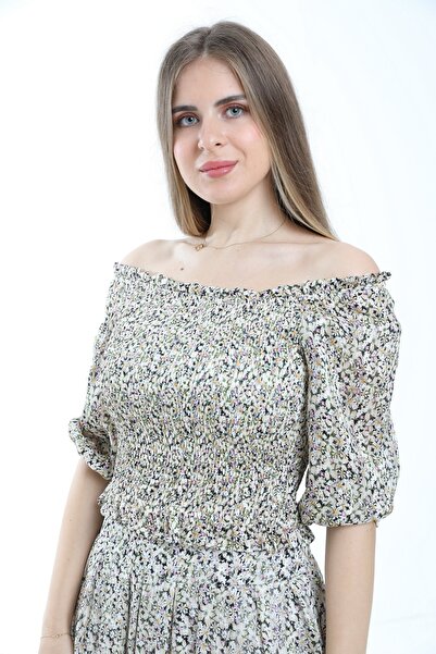mica Floral Off-Shoulder Crop Top