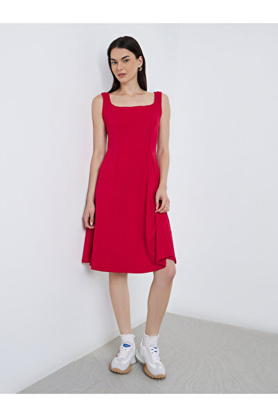 Take Two By Styli Women Red Sleeveless A-Line Mini Dress