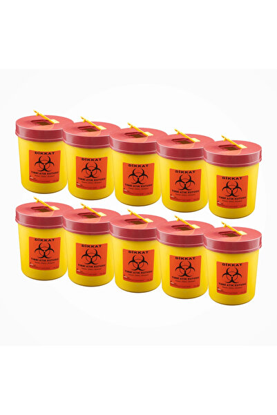 Sağlıklı Yaşam Tıbbi Atık Kovası 1,3 Lt | 10 Adet