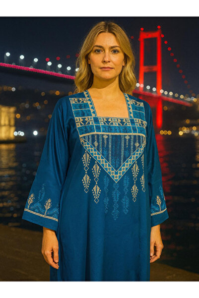 fiore fashion Kimono Galabiya Muslim Dress 145 cm Length