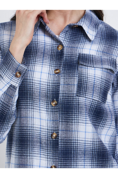 Take Two By Styli Checked Buttoned Oversized Shirt