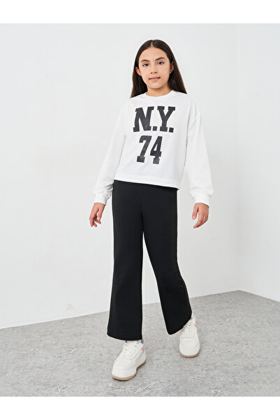 Styli Teen Graphic Sweatshirt and Flare Pants Set