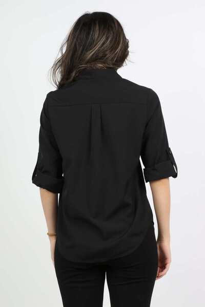 mica French Ruffle Button-Front Shirt