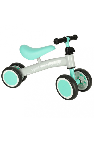 Ikonka Ride-On pentru copii Fix Tiny Verde menta, fara pedale, cu 4 roti, ghi...