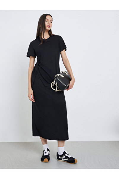 Take Two By Styli Women Asymmetric Hem T-Shirt and Skirt Co-Ords