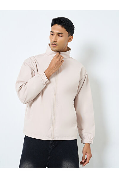 Styli Men Oversized Hooded Windbreaker Jacket