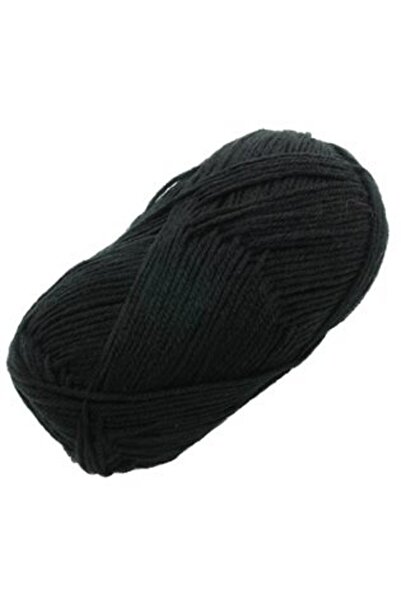 Silver Star Fir de tricotat acrilic negru 100g