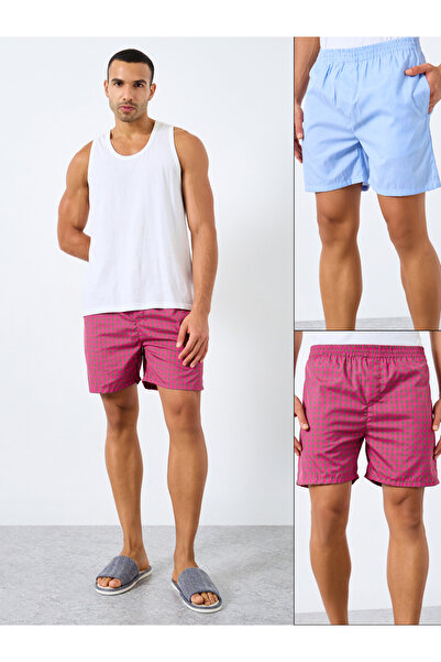 Styli عبوة من قطعتين - بوكسر منسوج متنوع ومربعات