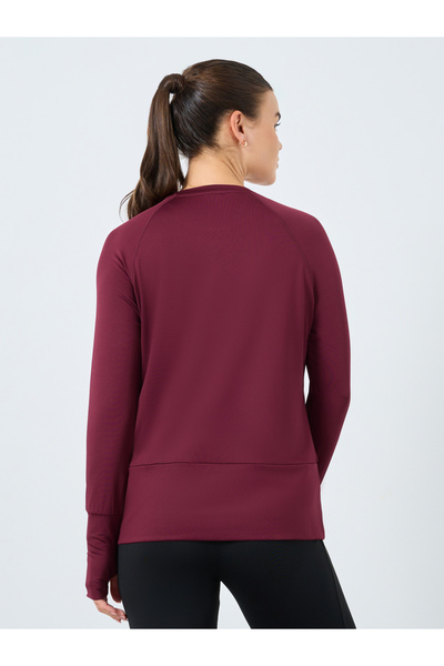 Styli Broad Hem Stitch Detail Long Sleeve Top