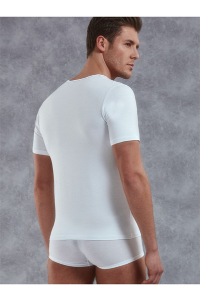 cha chaa cha cha Ανδρικό μπλουζάκι με κοντό μανίκι με βαθύ λαιμόκοψη σε σχήμα V 2820