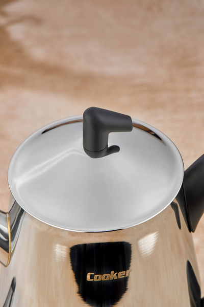 Cooker Modern Bumerang Family Size Stainless Steel 1.4 -2.7 Lt. Tea Pot Set